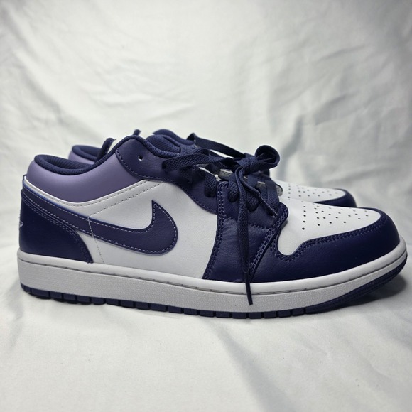 Nike Air Jordan 1 Low Sky J Purple White Mens Sneakers 553558-515 Size 9.5